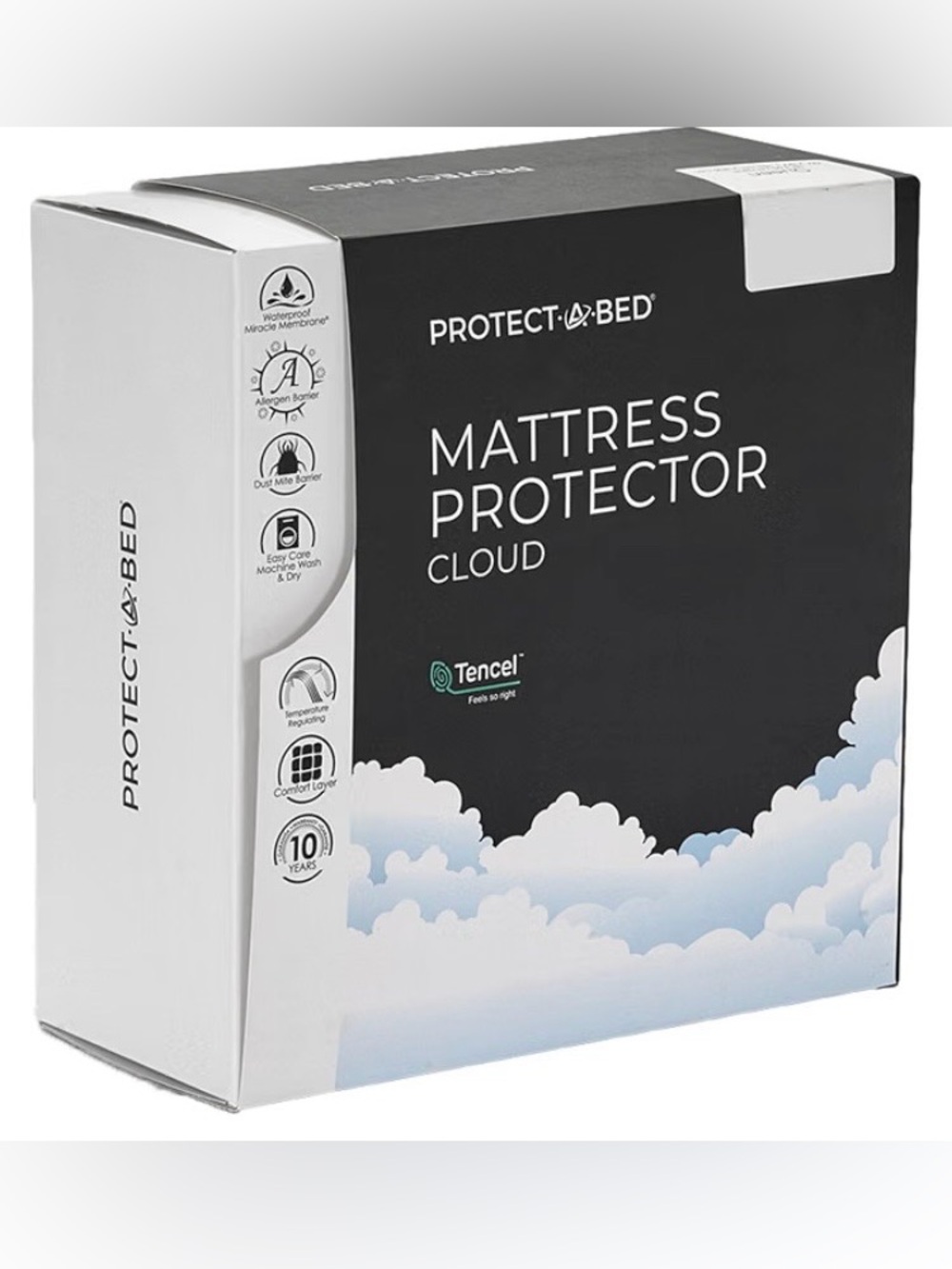 Protect-A-Bed Cloud Extra-Soft Tencel Waterproof Mattress Protector, Queen,NEW